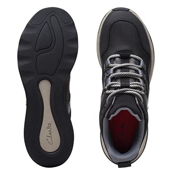 NWT Clarks Women’s Jaunt Lo Ankle Boot Black Leather Size 6 - Picture 5 of 7